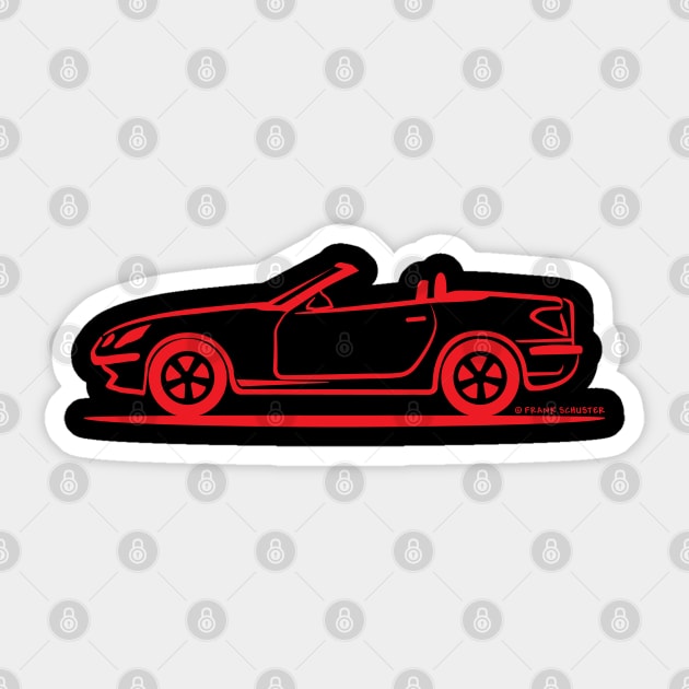 Mercedes Benz SLK R171 Red Sticker by PauHanaDesign